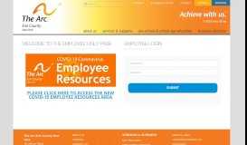 
							         Welcome to the Employee Only Page - The Arc Erie County ...								  
							    