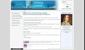 
							         Welcome to the eTraining website Geneva University Faculty of ...								  
							    