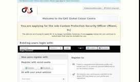 
							         Welcome to the G4S Global Career Centre - the G4S Career Center								  
							    