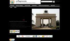 
							         Welcome to the Ghana e-Payment Portal								  
							    