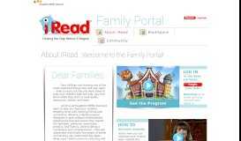 
							         Welcome to the iRead Family Portal - Houghton Mifflin Harcourt								  
							    