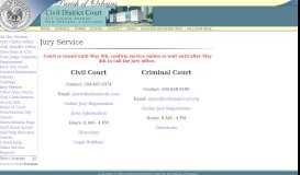 
							         Welcome to the Jury Service General Information Page								  
							    