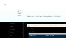 
							         Welcome to the Kong Developer Portal Preview - v0.33-x | Kong ...								  
							    