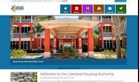 
							         Welcome to the Lakeland Housing Authority Website!								  
							    