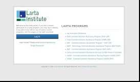 
							         Welcome to the Larta Portal								  
							    