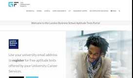 
							         Welcome to the London Business School Aptitude Tests Portal ...								  
							    