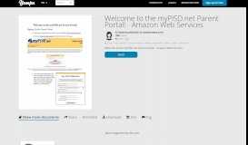 
							         Welcome to the myPISD.net Parent Portal! - Amazon Web ...								  
							    