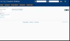 
							         Welcome to the MyQC portal - Main View | Home | Quincy College								  
							    
