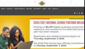 
							         Welcome to the National Service Scheme || Ghana								  
							    