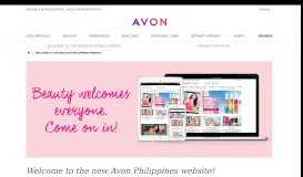 
							         Welcome to the New Avon Philippines Website!								  
							    