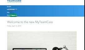 
							         Welcome to the new MyTeamCare | TeamCare								  
							    