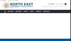 
							         Welcome to the new NEISD website								  
							    