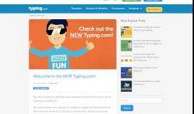 
							         Welcome to the NEW Typing.com! | Typing Blog								  
							    