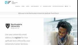 
							         Welcome to the Northumbria University Aptitude Tests Portal ...								  
							    