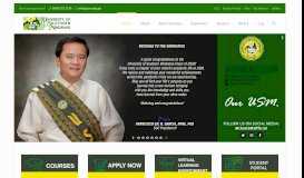 
							         Welcome to the Official web portal of University of Southern Mindanao.								  
							    