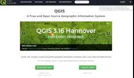 
							         Welcome to the QGIS project!								  
							    