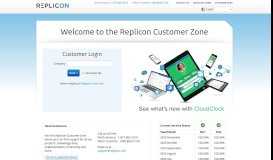 
							         Welcome to the Replicon Customer Zone								  
							    