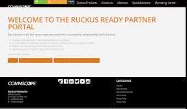 
							         Welcome to the Ruckus Ready Partner Portal - Ruckus Wireless ...								  
							    