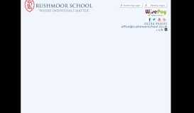 
							         Welcome to the Rushmoor School website								  
							    