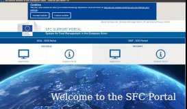 
							         Welcome to the SFC Portal - European Commission								  
							    