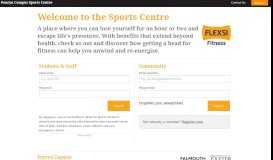 
							         Welcome to the Sports Centre - Falmouth Exeter Plus								  
							    