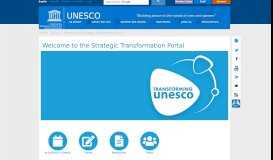 
							         Welcome to the Strategic Transformation Portal - Unesco								  
							    
