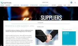 
							         Welcome to the suppliers' area | Safran Landing Systems								  
							    
