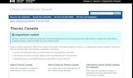 
							         Welcome to the Theses Canada Portal - Library and Archives Canada								  
							    