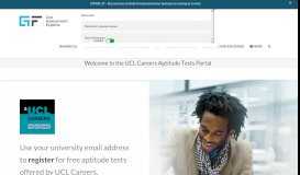 
							         Welcome to the University College London Aptitude Tests Portal ...								  
							    