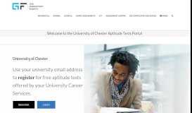 
							         Welcome to the University of Chester Aptitude Tests Portal - Graduates ...								  
							    