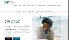 
							         Welcome to the University of East Anglia Aptitude Tests Portal ...								  
							    