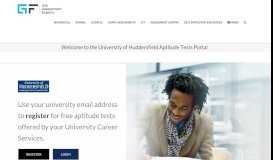 
							         Welcome to the University of Huddersfield Aptitude Tests Portal ...								  
							    