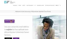 
							         Welcome to the University of Manchester Aptitude Tests Portal ...								  
							    