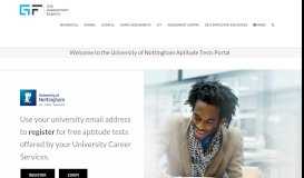 
							         Welcome to the University of Nottingham Aptitude Tests Portal ...								  
							    