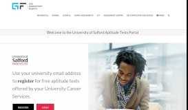 
							         Welcome to the University of Salford Aptitude Tests Portal - Graduates ...								  
							    