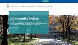 
							         Welcome to the University of St. Michael's College Website - University ...								  
							    