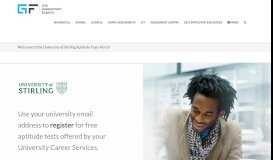 
							         Welcome to the University of Stirling Aptitude Tests Portal - Graduates ...								  
							    