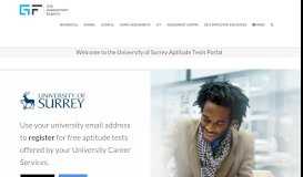 
							         Welcome to the University of Surrey Aptitude Tests Portal - Graduates ...								  
							    