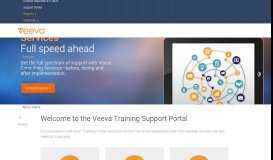 
							         Welcome to the Veeva Training Support Portal | Veeva								  
							    