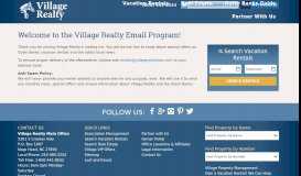 
							         Welcome to the Village Realty Email Program! | Village Realty								  
							    