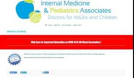 
							         Welcome to the Website - Internal Medicine & Pediatric Associates								  
							    