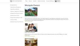 
							         Welcome to the Westgate Owners Portal for Account ...								  
							    