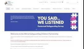 
							         Welcome to the Wirral Safeguarding Children Board - Wirral ...								  
							    