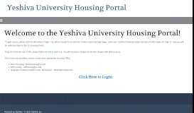 
							         Welcome to the Yeshiva University Housing Portal!								  
							    