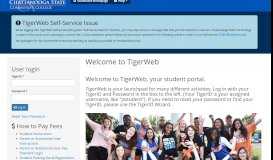 
							         Welcome to TigerWeb | TigerWeb								  
							    