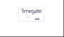 
							         Welcome to Timegate - Eurotech Monitoring Services								  
							    