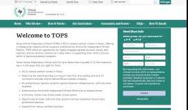 
							         Welcome to TOPS | Texas Online Preparatory School								  
							    