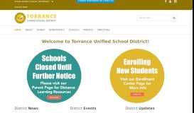 
							         Welcome to Torrance Unified School District | Torrance ...								  
							    