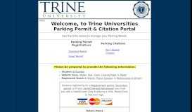 
							         Welcome, to Trine Universities								  
							    