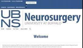 
							         Welcome to UBNS | University at Buffalo Neurosurgery								  
							    